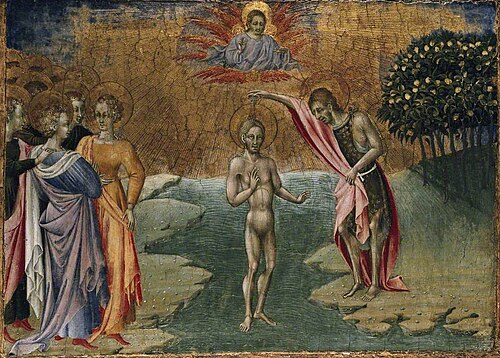 The Baptism of Christ, 1460, Giovanni di Paolo