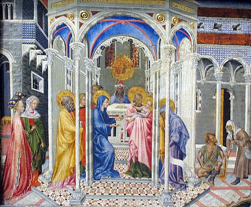 La Présentation de Jésus au Temple, 1435, Giovanni di Paolo