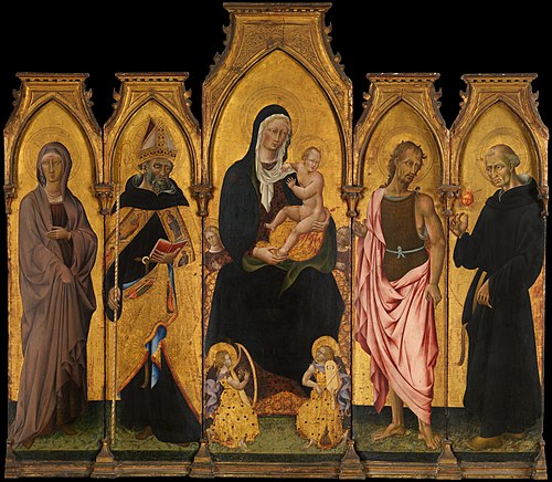 Madonna and Child with Saints, 1454, Giovanni di Paolo