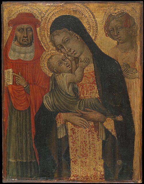 Madonna and Child with Saints Jerome and Agnes, 1465, Giovanni di Paolo