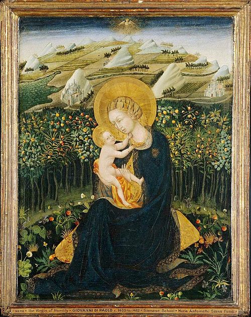 Vierge d'humilité, 1442, Giovanni di Paolo
