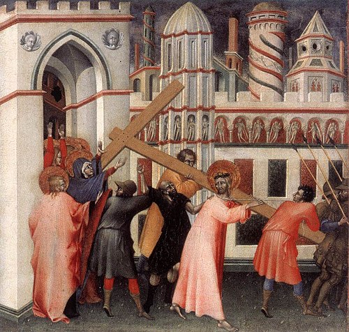 Christ on the Way to Calvary, 1430, Giovanni di Paolo