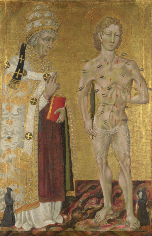 Saints Fabian and Sebastian, 1475, Giovanni di Paolo