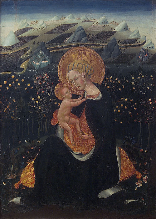 La Vierge d'humilité, 1435, Giovanni di Paolo