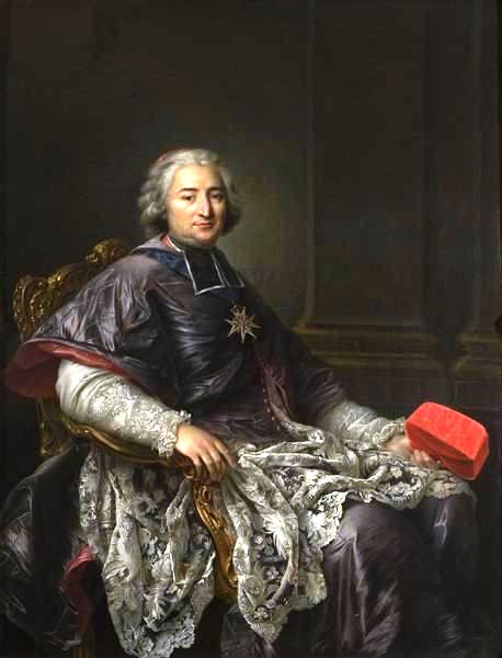 Portrait de Monseigneur Dominique de la Rochefoucauld, archevêque d'Albi, plus tard Cardinal archevê, 1757, François-Hubert Drouais