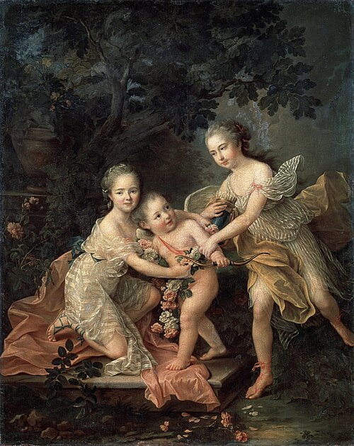 Les Enfants du duc d’Orleans, 1762, François-Hubert Drouais
