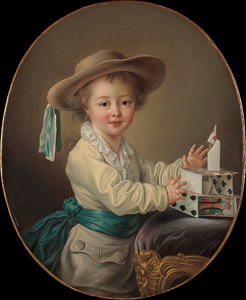 Boy with a House of Cards, , François-Hubert Drouais
