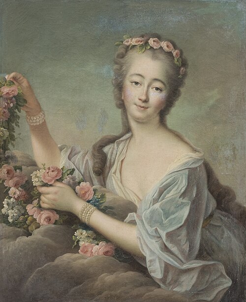 Portrait de Madame Du Barry en Flore, 1774, François-Hubert Drouais