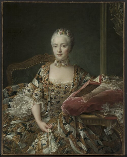 Portrait of the Marquise d'Aguirandes, 1759, François-Hubert Drouais