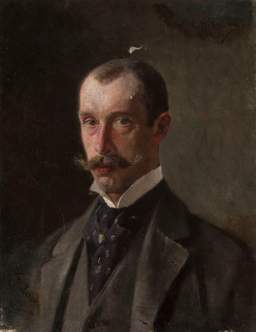 Portrait of Wojciech Pułaski, the artist's brother, 1896, Kazimierz Pułaski