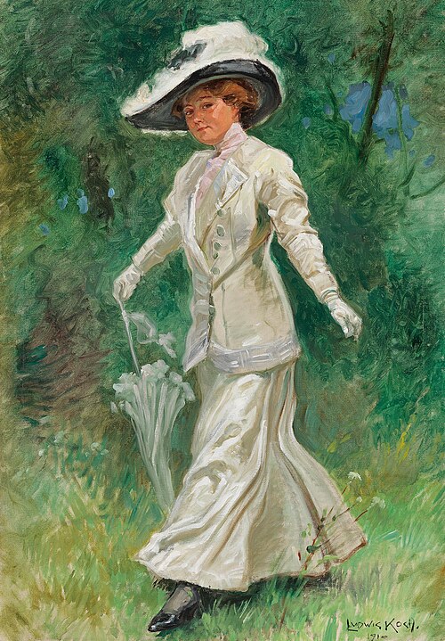 Off to the Flower Parade in the Prater, 30 May 1910, 1910, Ludwig Koch