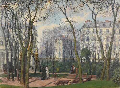 Parc Monceau, 1901, Louis Claude Paviot