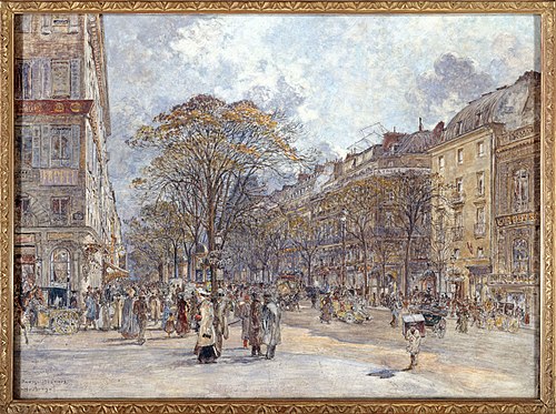 Le boulevard des Italiens, aspect du matin, 1901, Frédéric Anatole Houbron