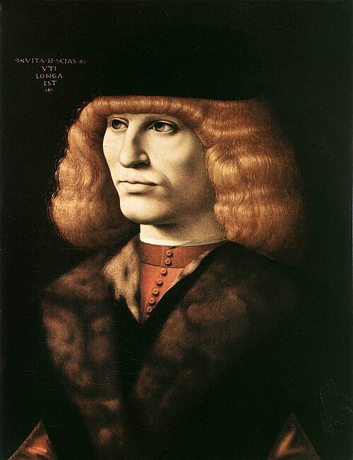 Portrait d'un jeune homme, 1500, Giovanni Ambrogio de Predis