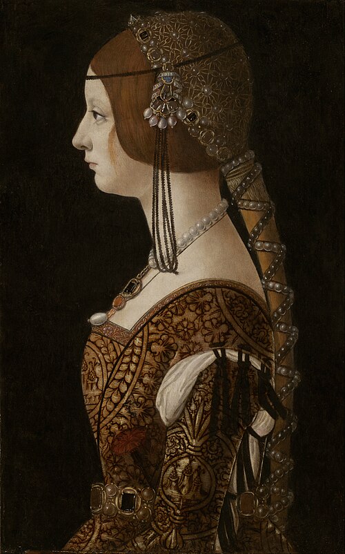 Bianca Maria Sforza, 1493, Giovanni Ambrogio de Predis