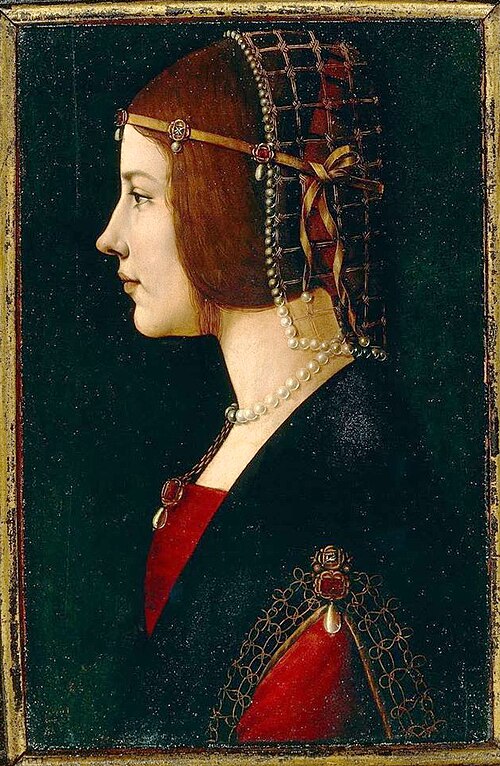 Portrait d'une dame, 1490, Giovanni Ambrogio de Predis