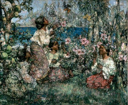 Butterflies, 1908, Edward Atkinson Hornel