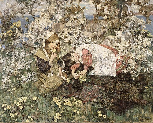 Idylle printanière, 1905, Edward Atkinson Hornel