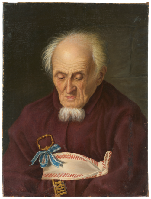 Brustbild eines Greises namens Ginter, 1830, Crescentia Stadler