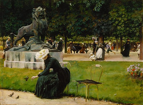 In the Luxembourg (Garden), 1889, Charles Courtney Curran