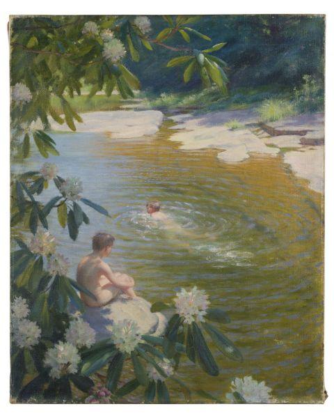 The Swimming Hole, 1894, Charles Courtney Curran