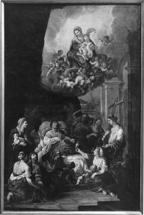 Allegory of a good Death, 1681, Isaac Fisches (I)