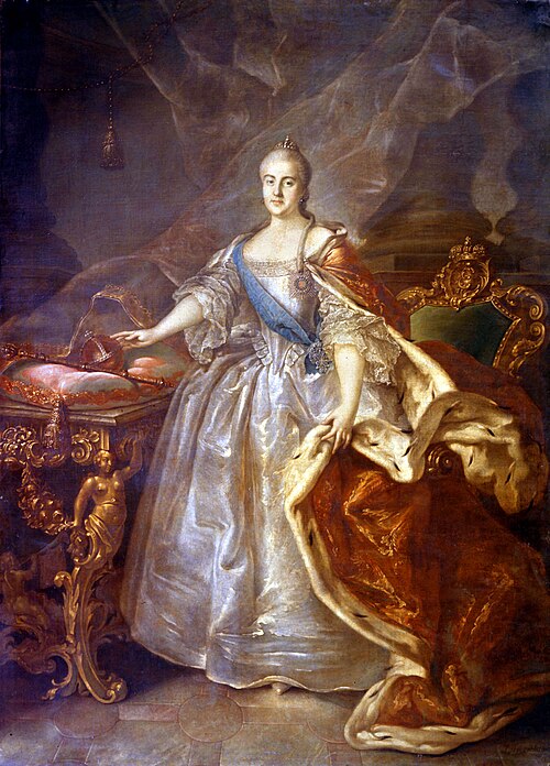 Porträt der Catherine II of Russia, 1762, Ivan Argounov