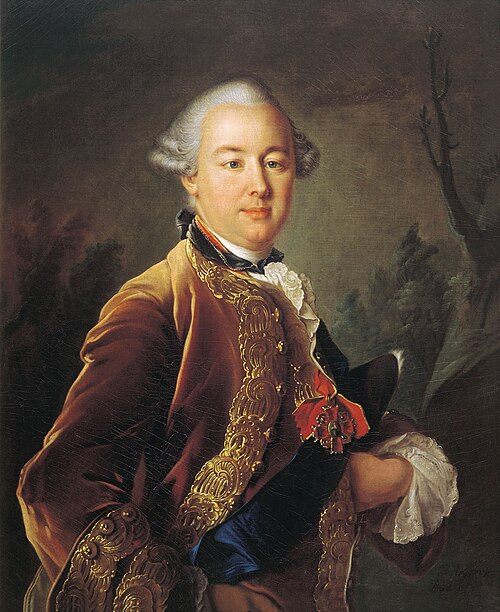Porträt des Petr Sheremetev (artist's owner), 1760, Ivan Argounov