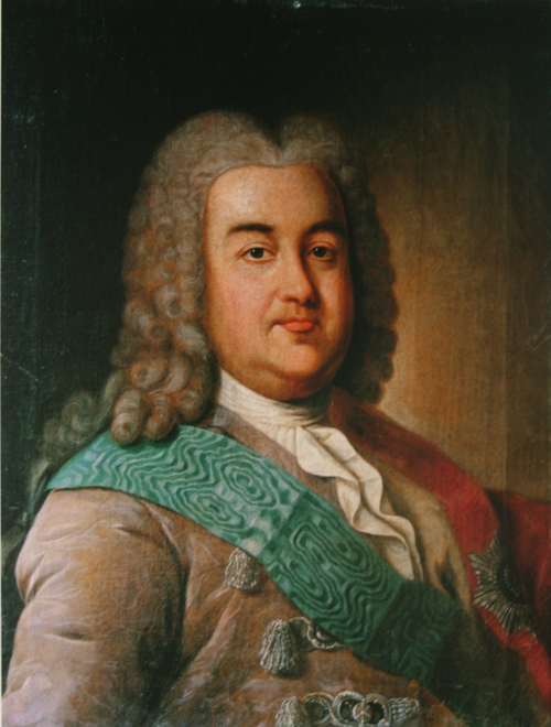 Porträt des Aleksey Mikhailovich Tcherkassky (1680-1742), 1760, Ivan Argounov