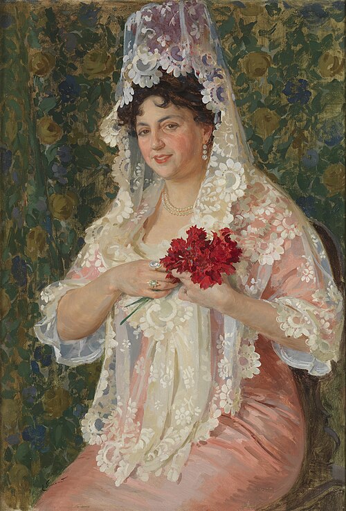 Asunción Castro Crespo, wife of the painter, 1914, Enrique Simonet