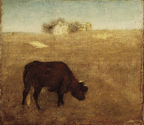Evening Glow, The Old Red Cow, 1870, Albert Pinkham Ryder
