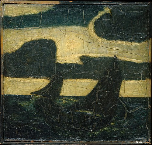 Moonlight Marine, 1880, Albert Pinkham Ryder