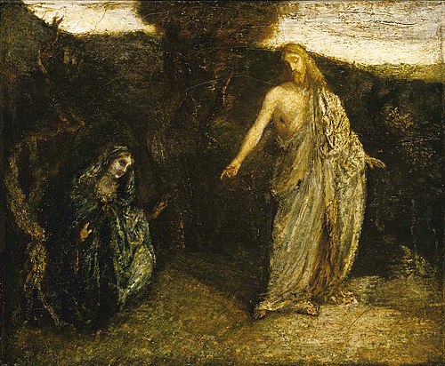 Christ Appearing to Mary, 1885, Albert Pinkham Ryder
