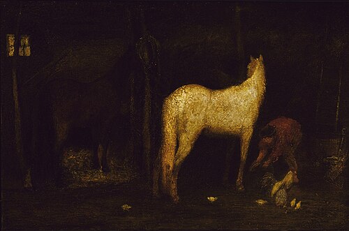 In the Stable, , Albert Pinkham Ryder