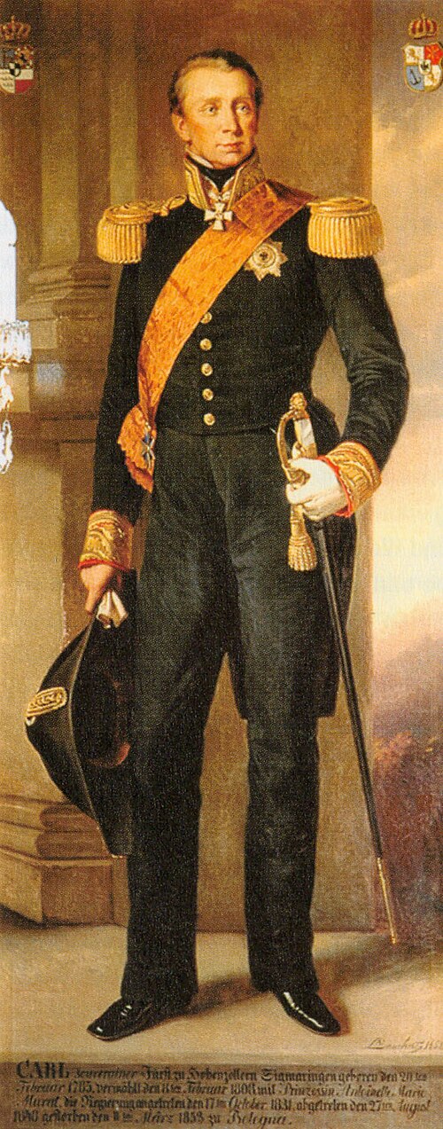 Fürst Karl von Hohenzollern-Sigmaringen (1785 – 1853, reg. 1831 – 1848), 1852, Richard Lauchert