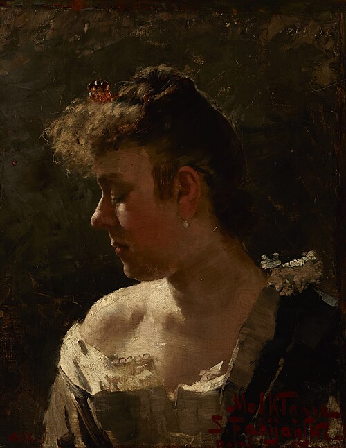 Study of a Woman, 1888, Stanisław Fabijański