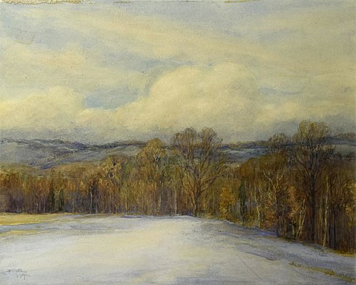 The Edge of the Woods after a Snowfall in March, 1912, Charles Mente