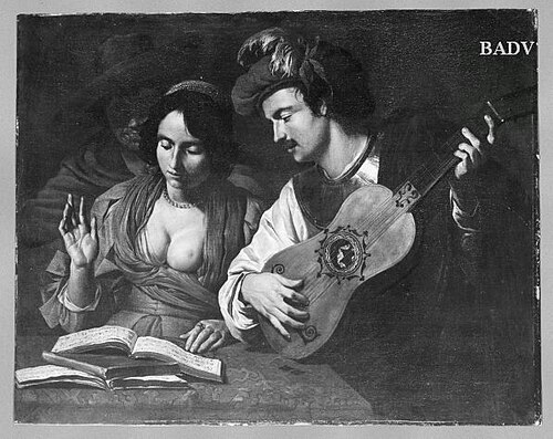 music - lesson, 1625, Matthias Stom
