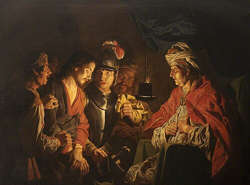 Christ before Annas, , Matthias Stom