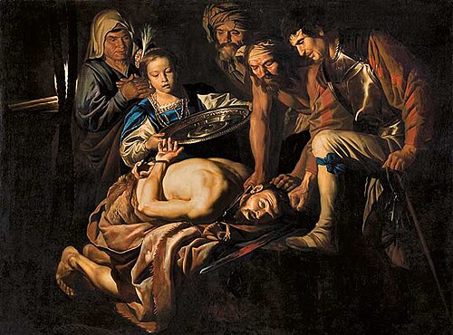 The beheading of St John the Baptist, 1640, Matthias Stom