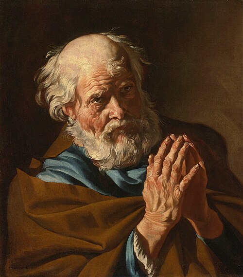 St Peter praying, 1650, Matthias Stom