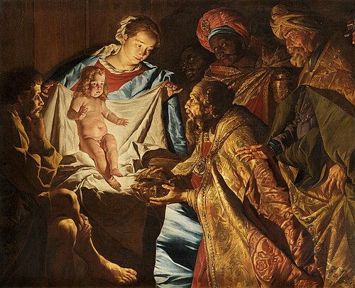 The Adoration of the Magi, 1650, Matthias Stom