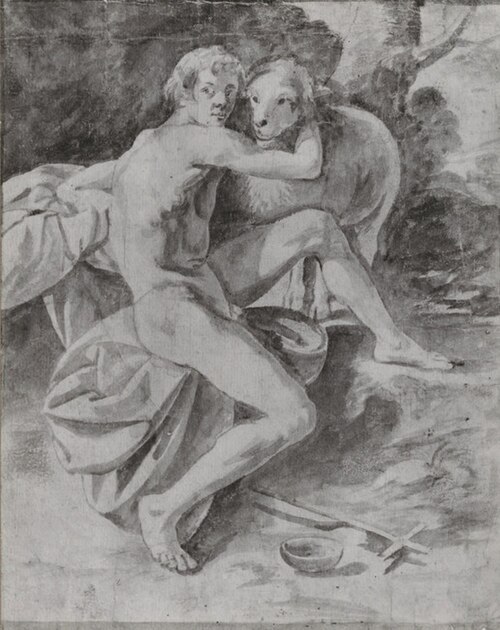 John the Baptist as a youth in the wilderness, 1632, Matthias Stom