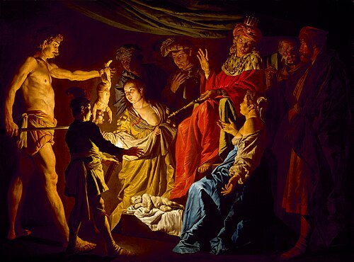 The Judgment of Solomon, 1640, Matthias Stom
