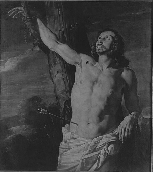 The martyrdom of Saint Sebastian, 1629, Matthias Stom