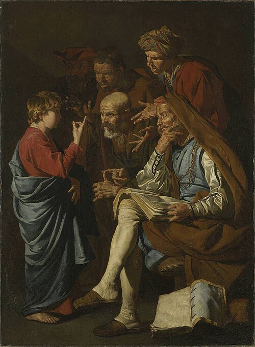 Christ among the docters, 1642, Matthias Stom