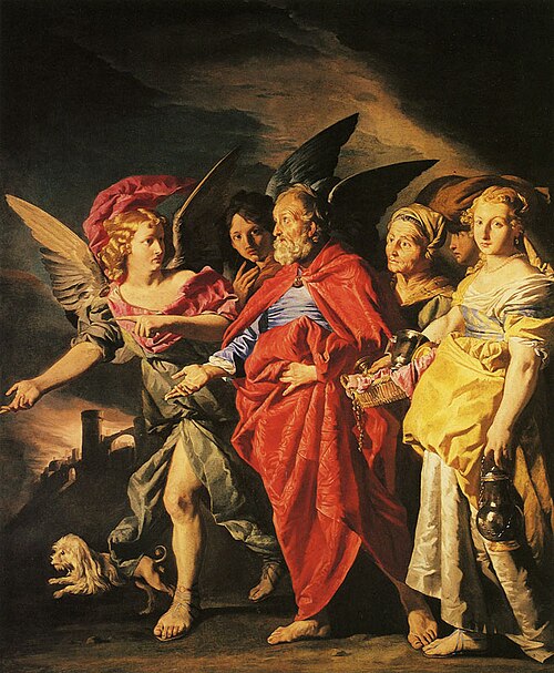Lot Leaving Sodom, 1630, Matthias Stom