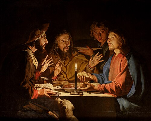 Supper at Emmaus, 1650, Matthias Stom
