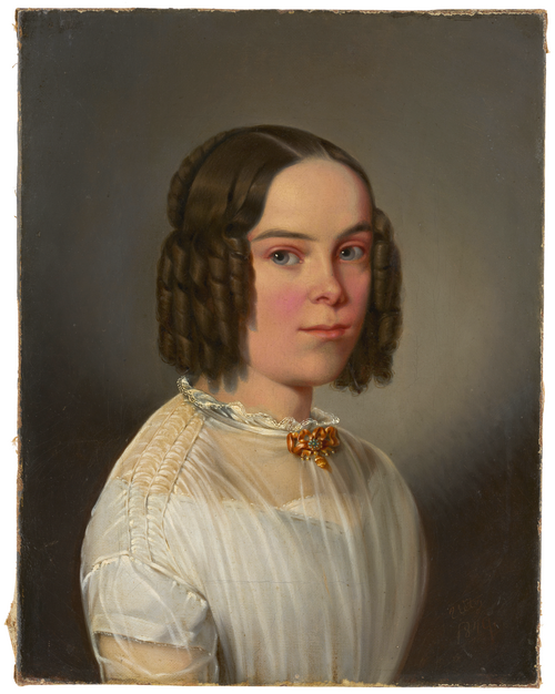 Buste d’une jeune fille, 1849, Julius Uetz