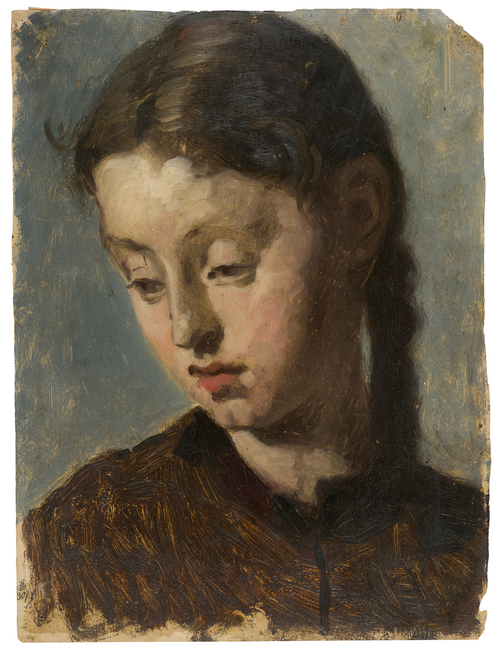 Mädchenkopf (Studie), 1850, Julius Uetz